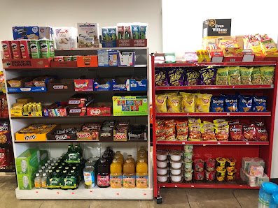 Snacks, soft drinks, and mixers at Sin City Liquor Mart